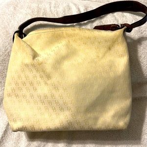 Dooney & Bourke fabric purse with leather strap